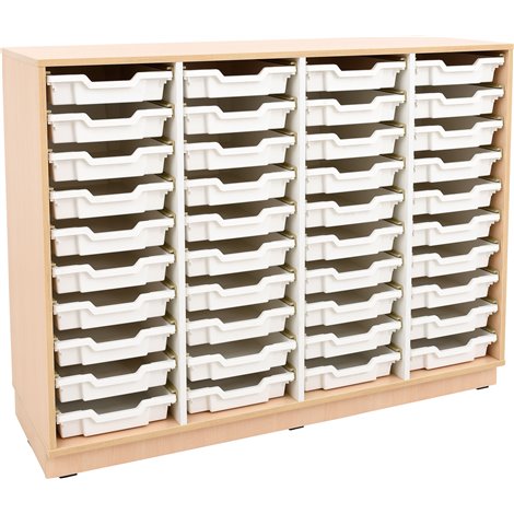 Set mobilier Quadro 159, cu 40 containere mici culisante, artar, gradinita si scoala - imagine 5
